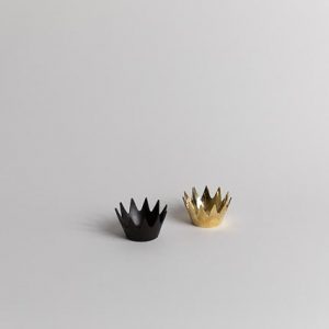 Crown Bowl, Patina Brass