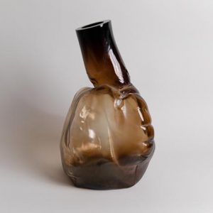 105 ltr Forms Vase, Gold Brown