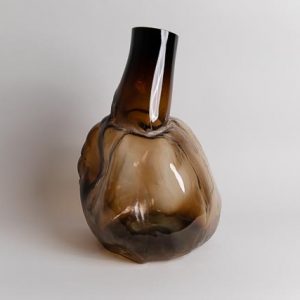 105 ltr Forms Vase, Gold Brown