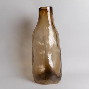 105 ltr Forms Vase, Light Amber