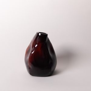 105 ltr Forms Vase, Copper Ruby Dark