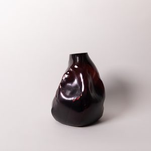 105 ltr Forms Vase, Copper Ruby Dark