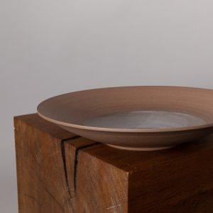 Flared Bowl I, Brick, handthrown by UK ceramicist Luke Eastop