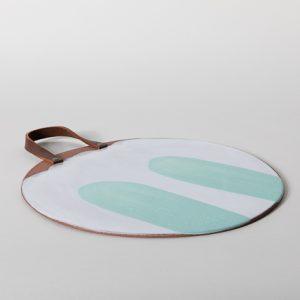 Large Round Platter, Celeste